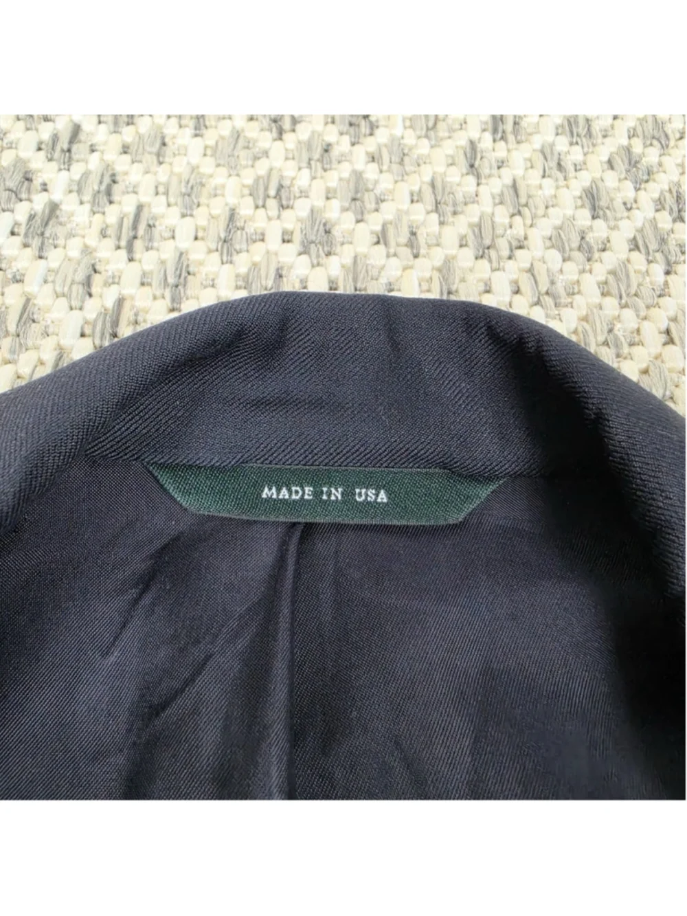Brooks Brothers Country Club Navy Gold Button Blazer 43L Loro Piana Super 110s